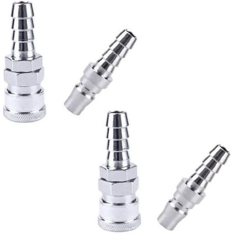 Raccord pneumatique rapide pour air comprimé, connecteur coupleur, flexible d'air pour compresseur, 2 paires SH20 + PH20 (RTGPT) – (1/4)