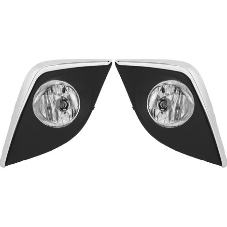 Kit de phares antibrouillard avant (1 paire) pour Toyota Corolla 2014-2016, numéro de pièce 81481 02340, avec couvercle chromé et interrupteur de faisceau de câblage. (1/5)