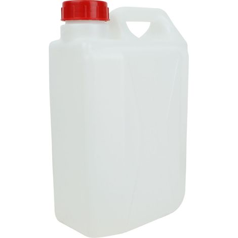 Linxor – Bidon alimentaire en plastique PEHD translucide 5L – Anti-UV, résistant de -10°C à +60°C – Poignée ergonomique pour transport facile