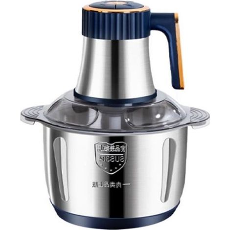 Elektrischer Fleischwolf, 500 W, 5 Liter Fassungsvermögen, 5 Geschwindigkeitsstufen, Edelstahl, 5-Liter-Schüssel (1/4)