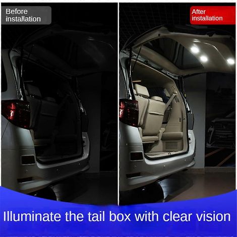 Éclairage d'ambiance pour coffre arrière de voiture Alphard Vellfire-- (1/5)