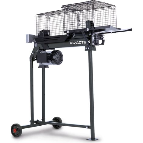 Practixx Fendeur de Bûches Horizontal PX-LS 7t - Fendeur de Bois de Chauffage - 230 V - Puissance 2200W - Force de fendage 7T - Longueur de fente 520 mm / Ø 250 mm - Avec support et huile hydraulique (1/5)