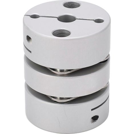 Motorwelle Doppelkupplung 40 mm Außendurchmesser Nabe aus Aluminiumlegierung Edelstahlscheibe Doppelmembran