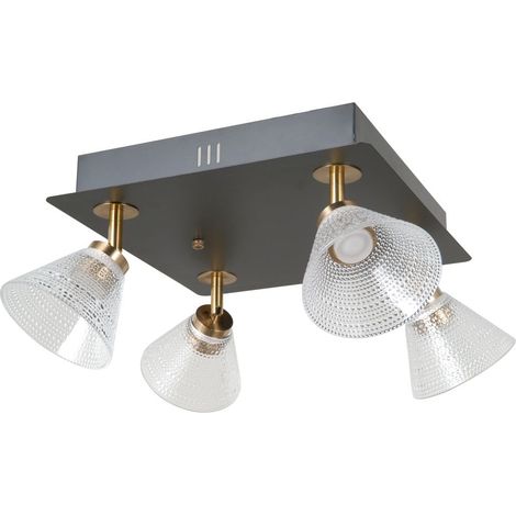 Faro LED Orella negro MAT ALU italux WL-34393-4S-BK-HBR (1/2)
