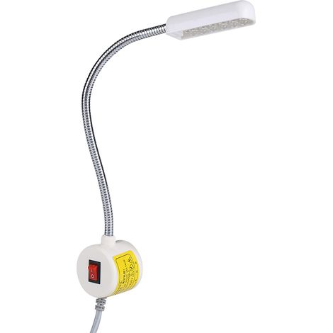 Lampe de travail magnétique flexible à 12 LED (110-250 V CA) avec port USB pour machine à coudre (prise UE) (1/5)