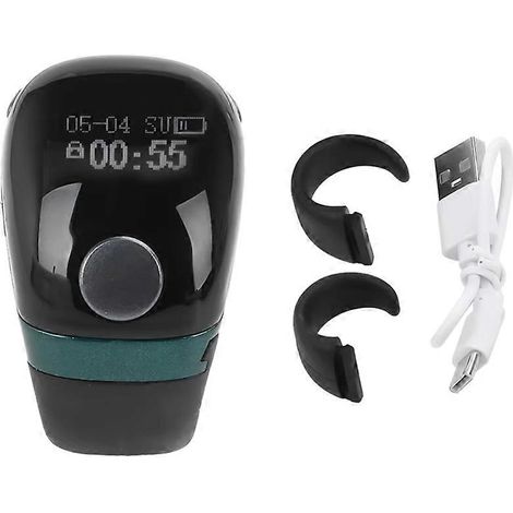 Elektronischer LCD-Digitalzähler mit intelligentem Markierungsring, Fingerzähler, USB-C-Ladegerät und Minizähler (1/5)