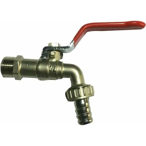 Robinet double sortie antigel de 1/2 pouce, robinet en laiton avec raccord, pour une utilisation domestique, de jardinage et industrielle. (1/5)