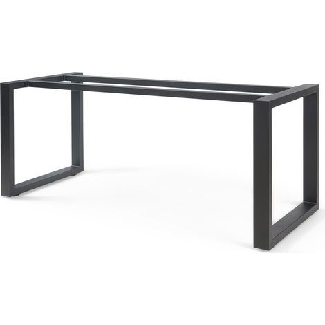 Pata de mesa Vestmalu DIY acero 140x70x72cm - Negro [en.casa]