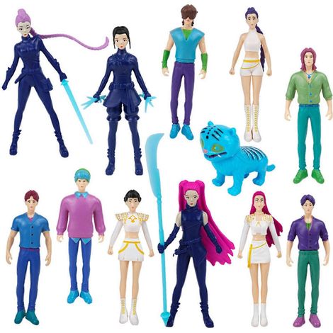 Figurines K-Pop Chasseurs de Démons - Décoration intérieure - Lot de 5 ou 12 pièces (1/4)