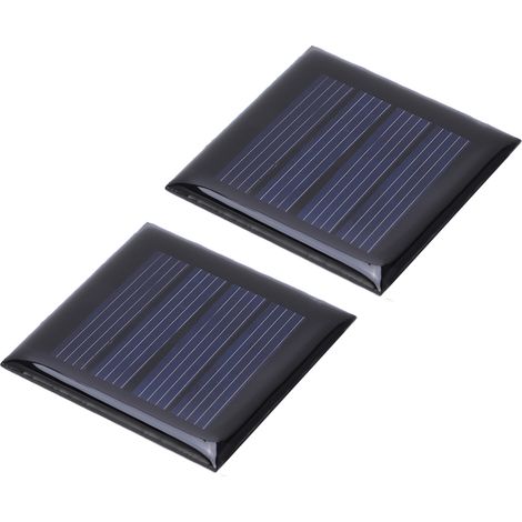 2 pièces Cellules Solaires Miniatures 2V 210mA, Panneaux Photovoltaïques 40x40mm pour Projets DIY, Jouets Éducatifs et Chargeurs Écologiques (1/5)
