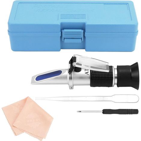 Manual Refractometer, Aluminum Alloy, Measures Brix 58-90%, Water 12-27%, For Honey and Syrup (1/5)