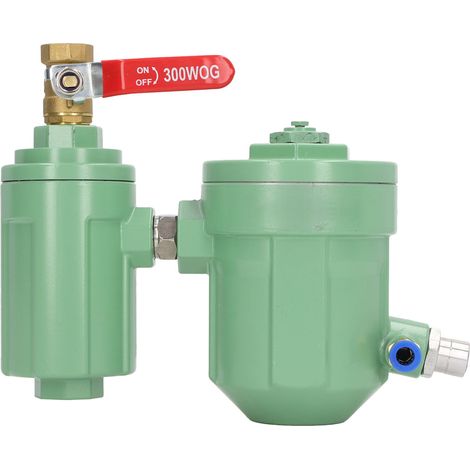 Filtre automatique haute pression séparateur d'eau purgeur de condensat pour compresseur d'air vanne de vidange entrée G1/2 sortie G1/4 (1/5)
