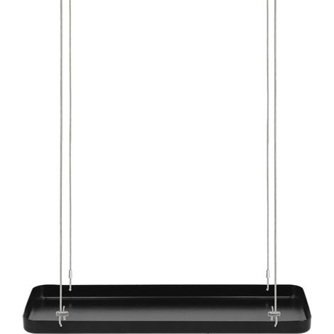 Esschert Design Pflanzentablett Schwarz rechteckig 38 x 15 cm - Metall (1/2)