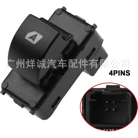 6490.E3 is suitable for 08-18 Peugeot Partner power window switch/electric window control switch. (1/4)