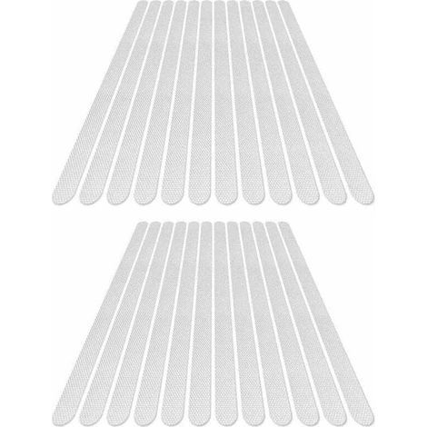 Autocollant Antidérapant Pour Douche - Transparent - Adhésif Haute Résistance Humidité - Pour Baignoire Et Marches - Lot De 24 (1/5)