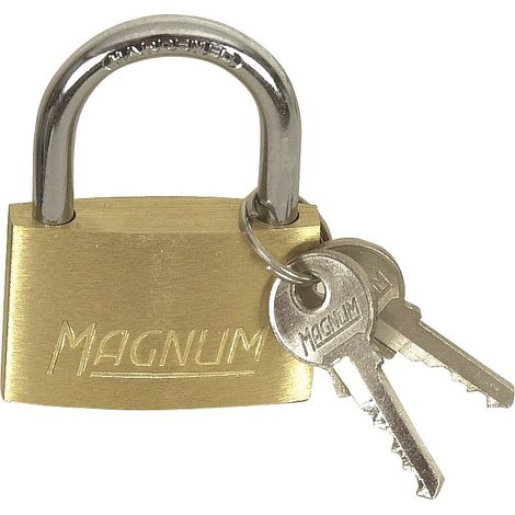 Cadenas corps laiton 30mm anse acier 2 clés - blister