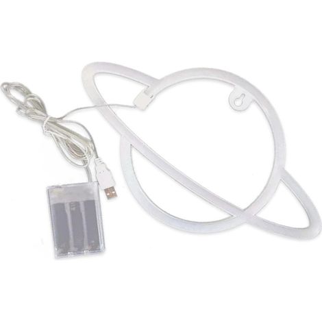 Bande lumineuse LED néon Planet Neon Lamp 5V, décorative pour bureau, chambre ou salon. (1/5)