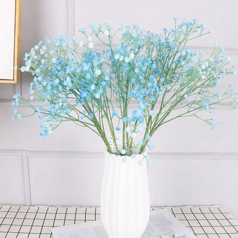 Artificial Baby's Breath Flowers, 3 Branches, Fake Plastic Gypsophila for Wedding Decoration with a Realistic Design, 108 Flowers, 62 cm (1/5)