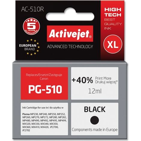ActiveJet-Tinte für Canon PG-510 reg AC-510R (1/2)
