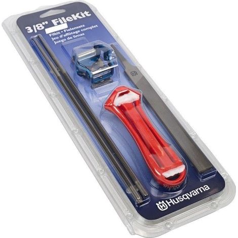 Kit Husqvarna affilatura catena motosega passo 3/8 lima lime 5,5 mm 7/32 guida (1/2)