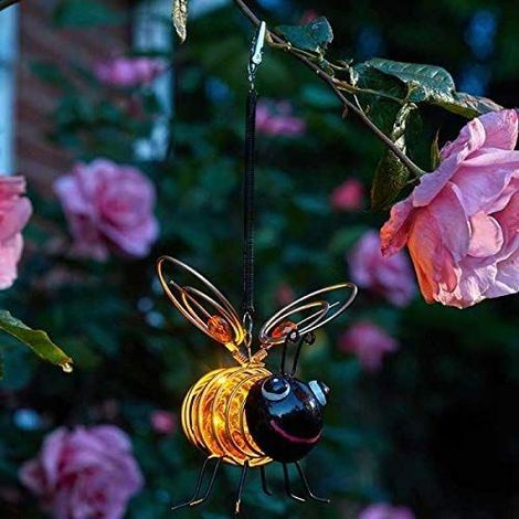 Hanging Solar Powered Bee Garden Light (1/3)