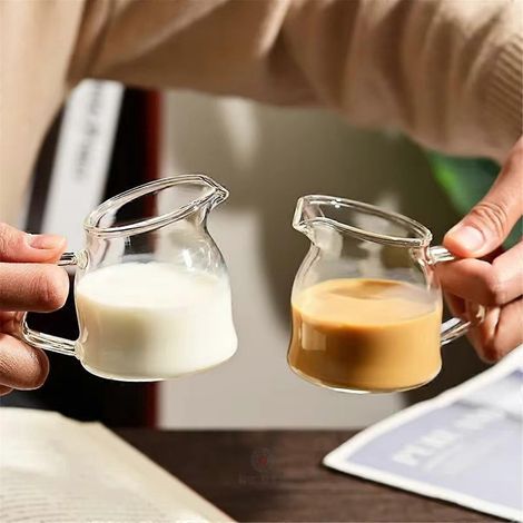 Mini tasse à café avec anse, tasse artisanale pour latte au lait de veau (1/5)