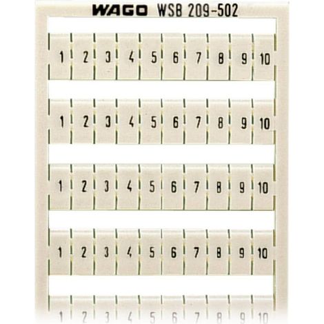 WAGO 209-502 Schede identificative Bianco 5 pz. (1/2)