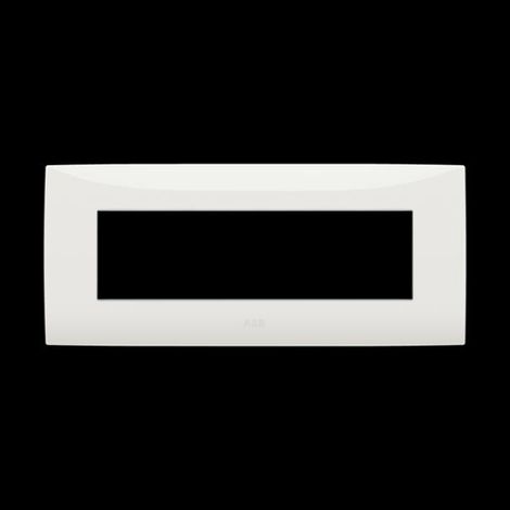 Placca sette moduli colore bianco ABB serie Chiara 2CSK0701CH (1/5)