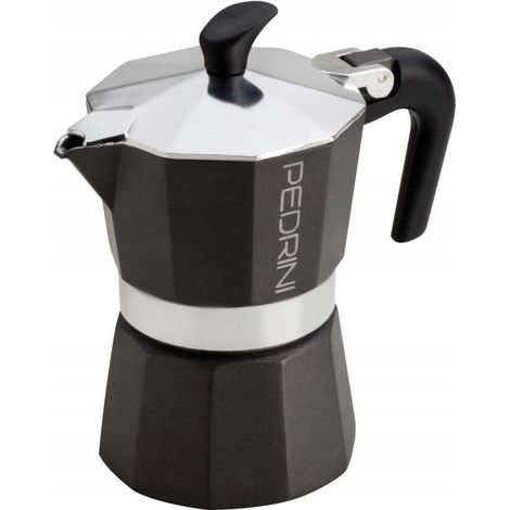 Pedrini Cafetera Manual Antracita 3 Tazas Aluminio (1/2)