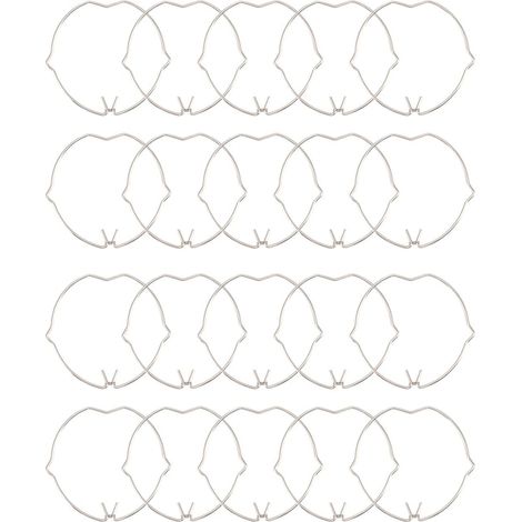 Lot de 20 clips à ressort pour spots MR16, surface lisse, finition soignée. (1/5)