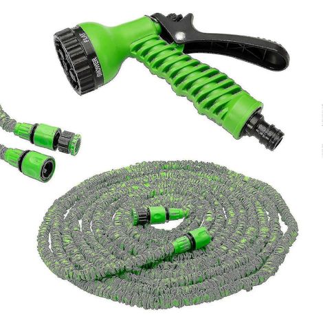 Tuyau d'arrosage extensible (60 m) avec 7 fonctions Pistolet d'arrosage (1/5)