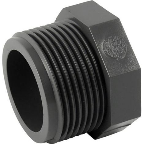 Raccord PVC pression - Bouchon PVC pression à visser M 4'' 2pcs