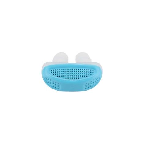Appareil anti‑ronflement magnétique en silicone, bouchon nasal, bleu –