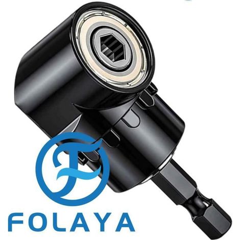 Tournevis Porte-Adaptateur 105°,Perceuse d'angle droit,Visseuse d'angle,Porte-embout d'angle multifonctionnel avec porte-embout (1/4)