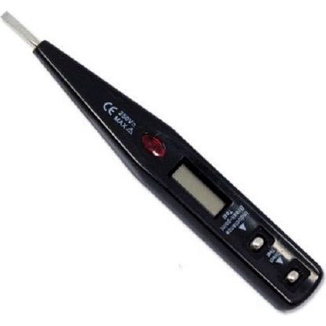 TRADE SHOP - Cercafase Tester Elettronico Rilevatore Tensione Cavi Punta Giravite Cacciavite -