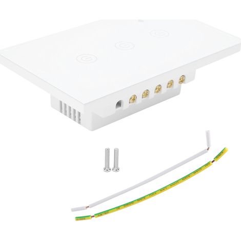 Interrupteur intelligent WiFi 3 canaux GT-121-3, télécommande lumineuse ON/OFF 100-240VAC