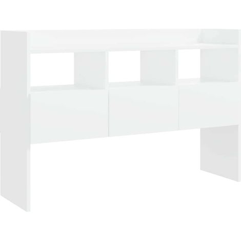 Buffet Meuble de Rangement 3 Tiroirs et 3 Compartiments Bois d'Ingénierie Blanc 105 x 30 x 70 cm (1/5)
