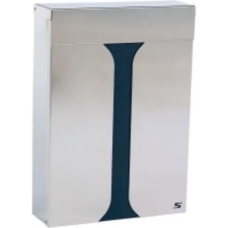 CASSETTA POSTALE S23 ACCIAIO INOX 304 COVER GRIGIO (1/2)