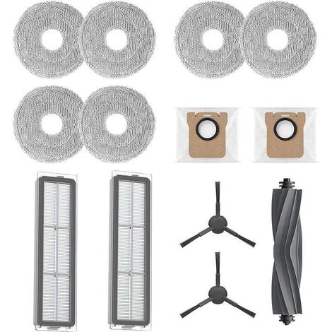 Dreame 1x Main Brush, 2x Side Brushes, 2x Cartridge Filters, 2x Dust Bags, 3x Washable Cloths (1/3)