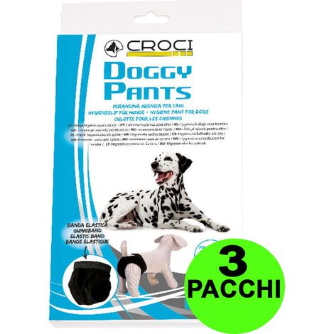3 Mutandine igieniche per cani Doggy Pants taglia 25 cm - 3 pacchi da 1 pezzo cad. (1/3)