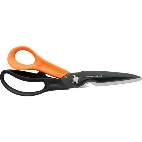 Tijeras multifunción Fiskars Cuts+More naranja negro 23 cm