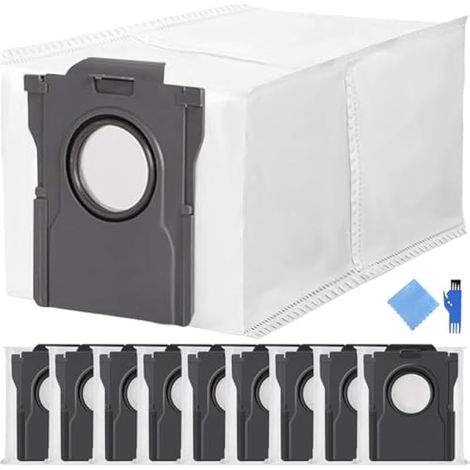 Sacs poussière de rechange pour Mova P50 Pro Ultra, pour Dreame X40 Ultra Complete / X40 Pro aspirateur robot grande capacité de 3,2 L en tissu non tissé tissu fondu soufflé kit d'accessoires (1/5)