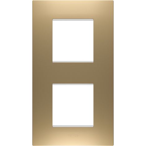 PLAQUE EGO 2+2P V OR GEWISS GW16024SG