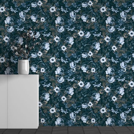 Papier peint panoramique - Motif Fleurs - 130 cm x 81 cm (1/3)