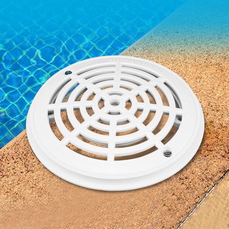 Couvercle de bonde de fond de piscine en plastique avec vis, accessoire de remplacement pour piscines (1/5)
