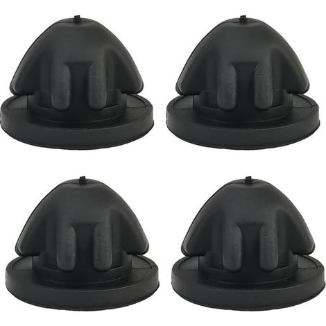 4 Pièces Silentblocs en Caoutchouc pour Cache-Moteur BMW - Résistants aux Hautes Températures, Compatibles avec les Séries 1/2/3/4/5/6/7/8 et MINI F55/F56, Douilles de Fixation Durables (Noir) (1/5)