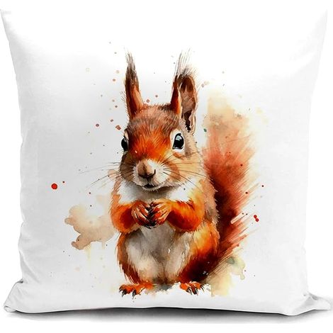 ecureuil Housse de Coussin 40x40 cm Femme Accessoires canape decoratif Salon scandinave pour canapé Chambre (1/5)