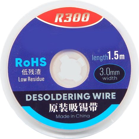 Dessoudeur rapide à conduction thermique, tresse à souder écologique en cuivre, 1.5m x 3mm pour nettoyage puissant de circuits PCB (1/5)