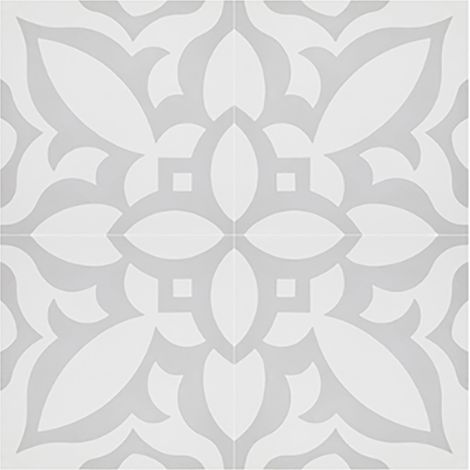 Pegane – Lot de 4 carreaux de ciment 20x20 cm – Couleur gris mat – Épaisseur 14 mm – Pour sol et mur – Hydrofuge et oléofuge (1/3)