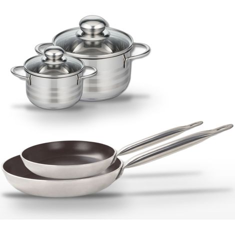 Lot Poêles 28/32 cm & Faitouts 12/16 cm Elo Bistro Line (1/5)